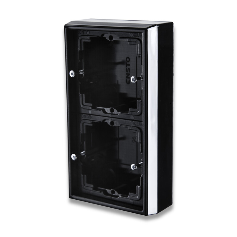 SURFACE MOUNTED ENCLOSURE CORNER BOX-2, BLACK