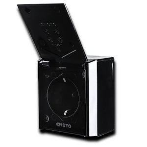ensto Socket outlet surface sso ip54, black