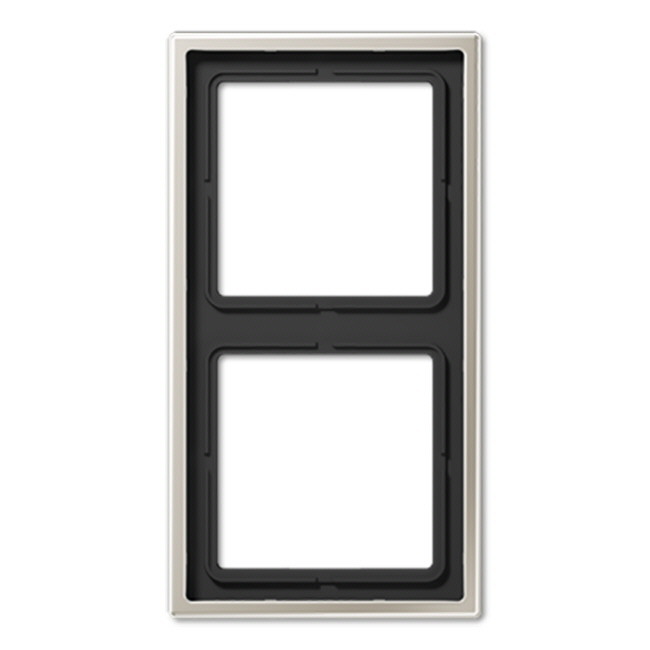 jung Cover plate 2-gang, 81 mm, steel