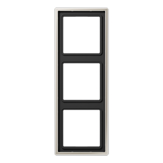 jung Cover plate 3-gang, 81 mm, steel