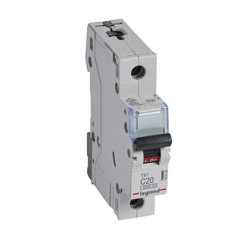 CIRCUIT BREAKER MCB 1-POLE 6KA, C20