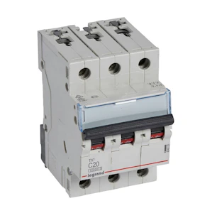 legrand Circuit breaker mcb 3-pole 10ka, c20