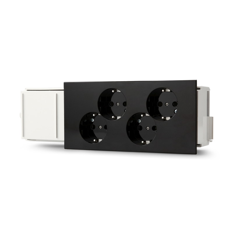 ensto Kanavapistorasia ensto 3-n 4s/16a/ip20 kyt.upr musta