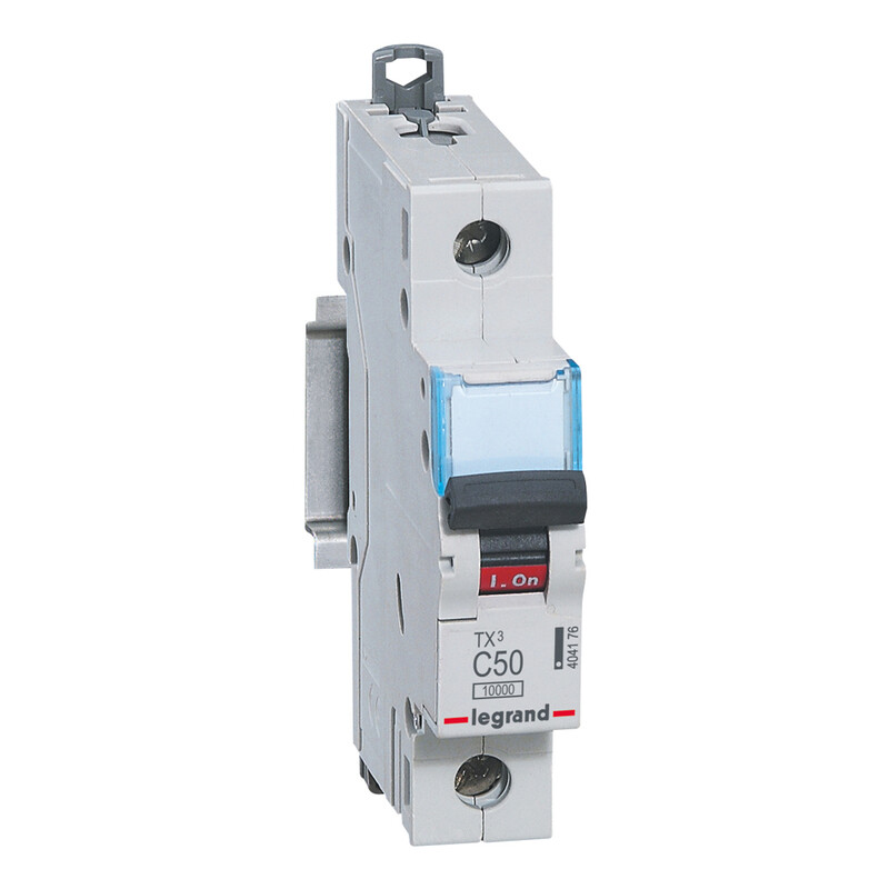 legrand Circuit breaker tx3 mcb, 1-pole, c50, 10ka