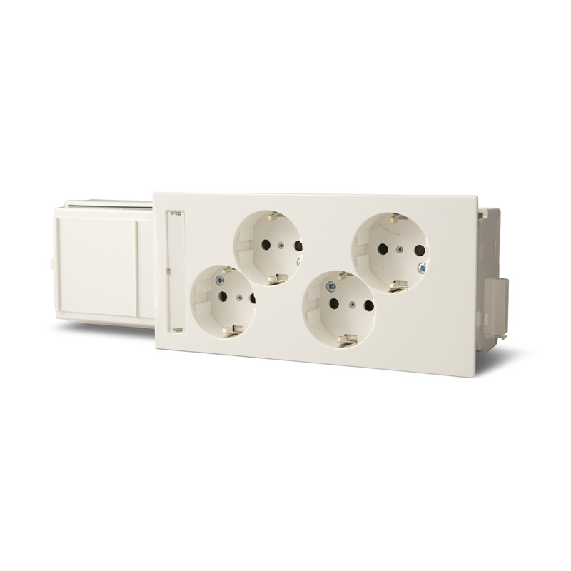 DUCT SOCKET DUCT TRUNKING SOCKET 4-GANG