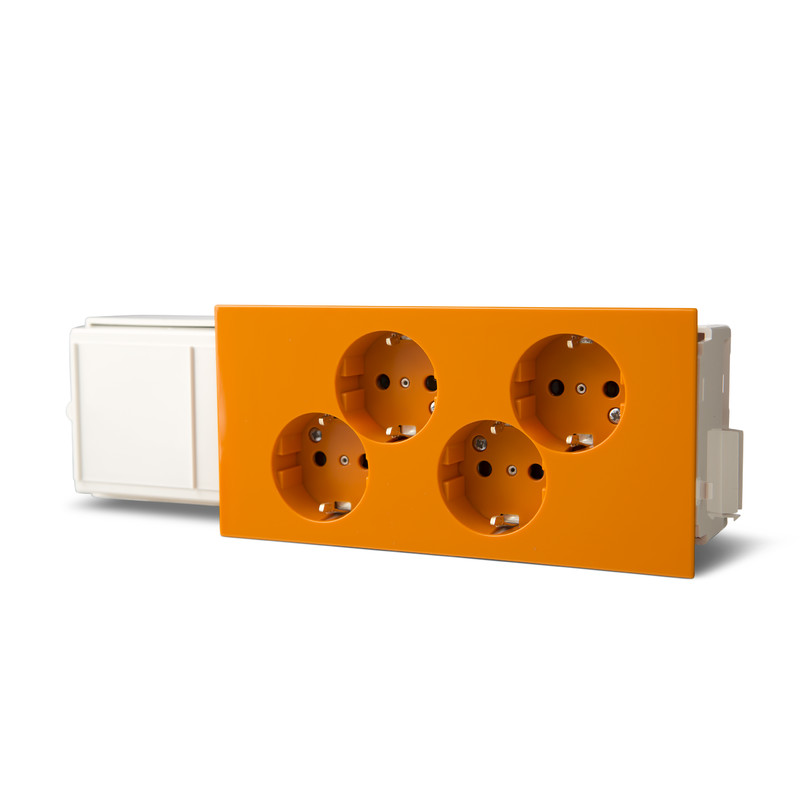 ensto Kanaluttag ensto educt uttagssats 4-vägs orange