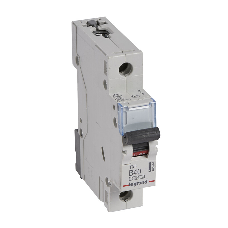 DVÄRGBRYTARE MCB, 1 pole B40, 6kA