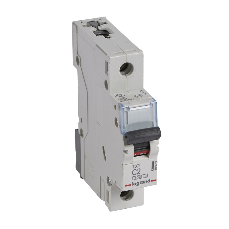 DVÄRGBRYTARE MCB, 1 pole C2, 6kA