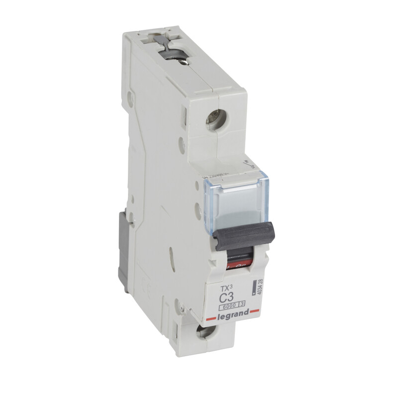 DVÄRGBRYTARE MCB, 1 pole C3, 6kA
