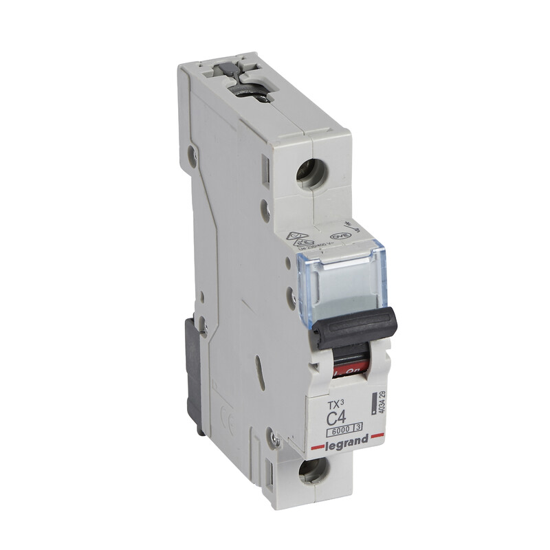 DVÄRGBRYTARE MCB, 1 pole C4, 6kA