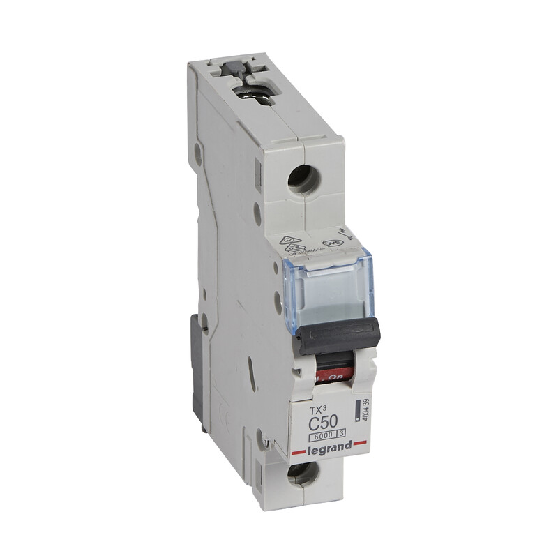 DVÄRGBRYTARE MCB, 1 pole C50, 6kA