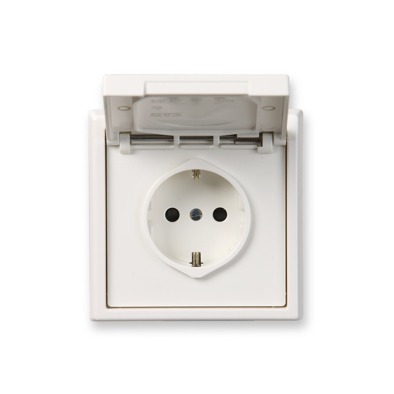SOCKET-OUTLET ENSTO INTRO SOCKET OUT./FRAME, IP 44 WH.