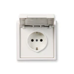 SOCKET-OUTLET ENSTO INTRO SOCKET OUT./FRAME, IP 44 WH.