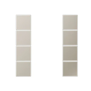 jung Tryckknapp knx f50 vippa, 8 knappar, stål