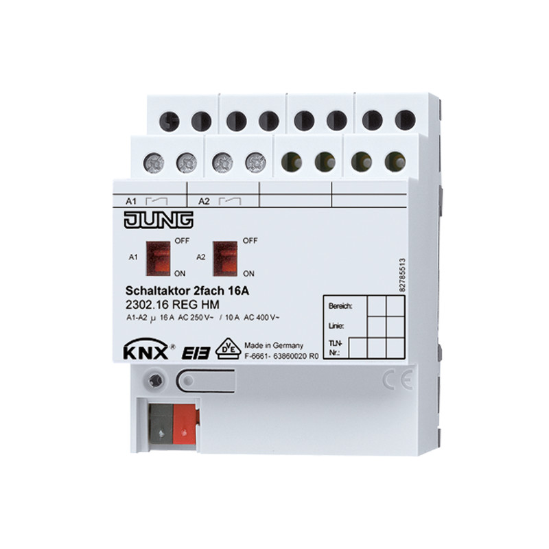jung Utgångsenhet knx brytaktormodul 2x16a