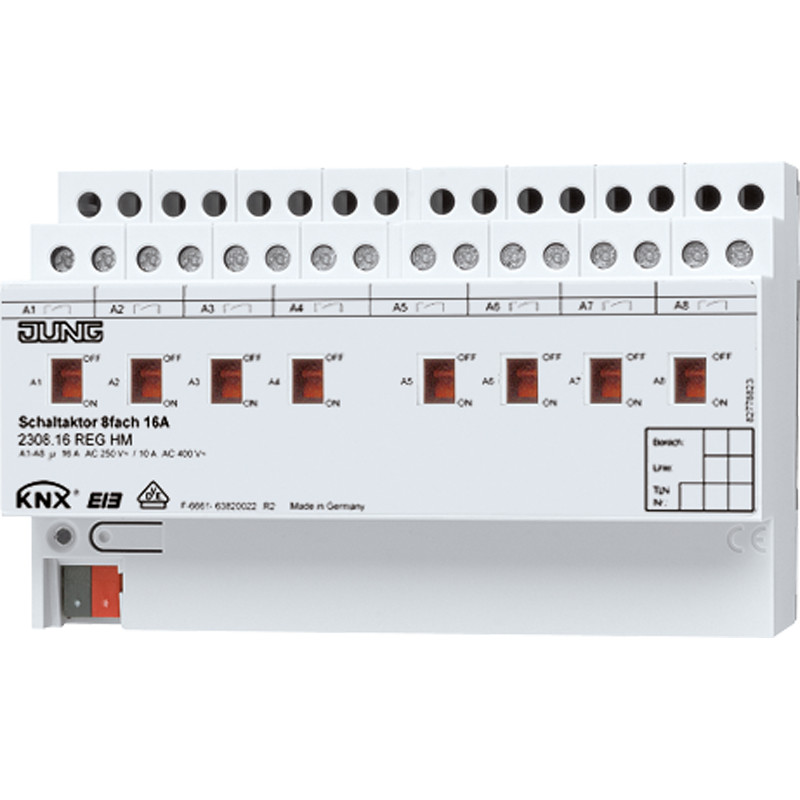 jung Lähtöyksikkö knx jung kytkinyksikkö 8x16a