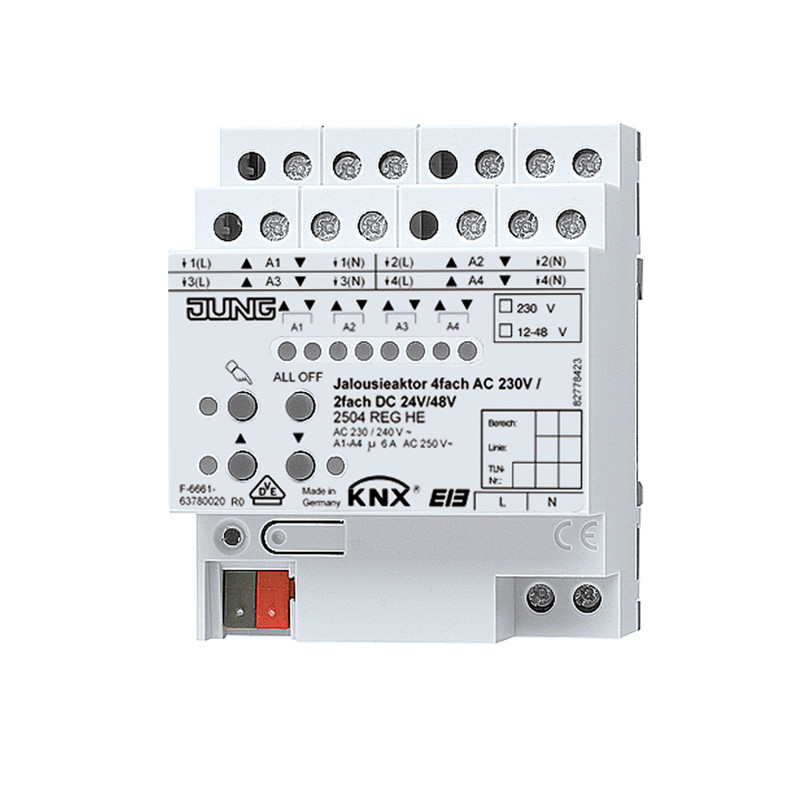 jung Lähtöyksikkö knx jung verhomoottoriohjain 4x230v