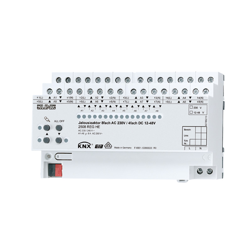 jung Output module  knx blinds actuator, 8-gang ac230v