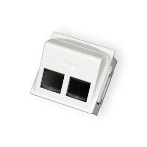 ensto Kanavadatarasia workpoint adapteri 2-rj45 keystone mus
