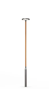 ensto Trästolpe saga 4w akzo 900 grey/cinnamon