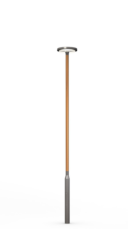 ensto Wooden pole saga 6w akzo 900 grey/cinnamon
