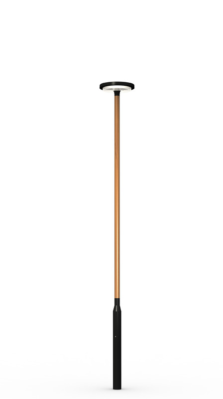 ensto Trästolpe saga 4w ral 9005/cinnamon