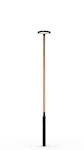 WOODEN POLE SAGA 5W RAL 9005/CINNAMON