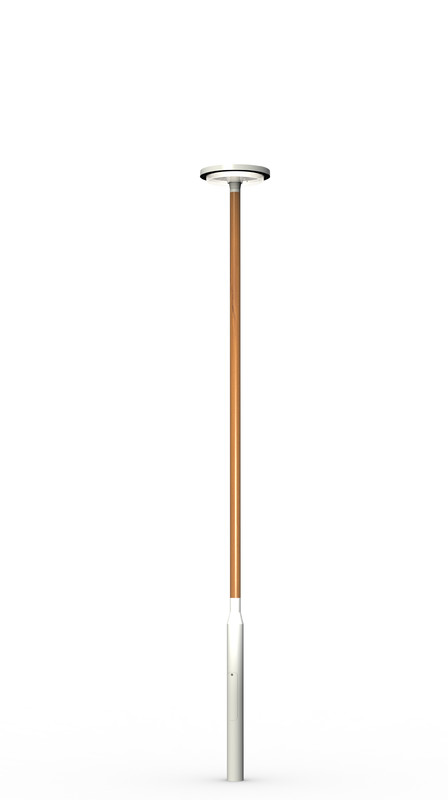 ensto Wooden pole saga 6w ral 9006/cinnamon