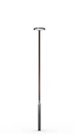 WOODEN POLE SAGA 6W AKZO 900 GREY/SAFFRON