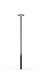 ensto Wooden pole saga 4w ral 9005/saffron