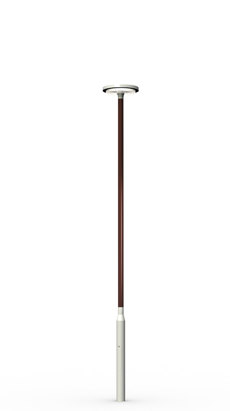 ensto Wooden pole saga 6w ral 9006/saffron