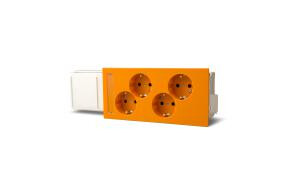 ensto Kanaluttag duct 4-vägs, orange ral2004