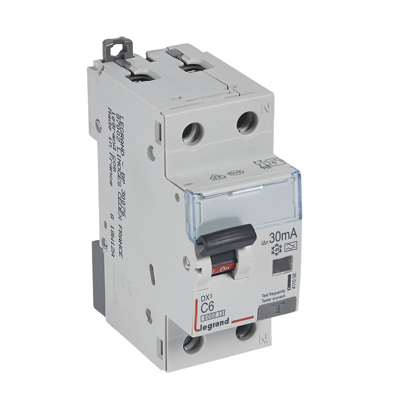 legrand Vikavirtajohdonsuojakatkaisij vvjs, 1l+n, c6, 6ka, 30ma, a