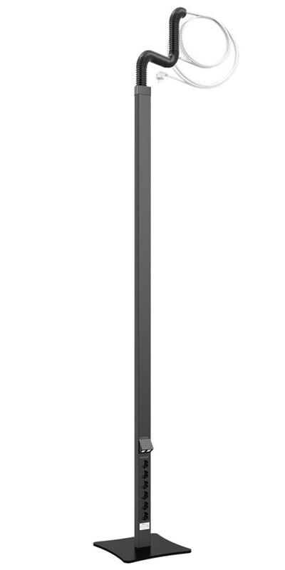 ENERGY POLE U521SV AL 6S 2RJ45 CAT6A BLK