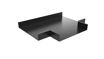 T-Avgrening 300mm bane Sort MP-458SV
