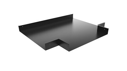 T-Avgrening 400mm bane Sort MP-468SV