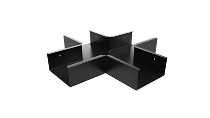 X-Avgrening 100mm bane Sort MP-429SV