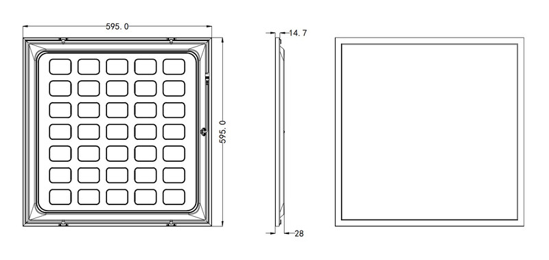 onnline Moduulivalaisin onnpanel multi ip54 4500lm 38w 2cct mp