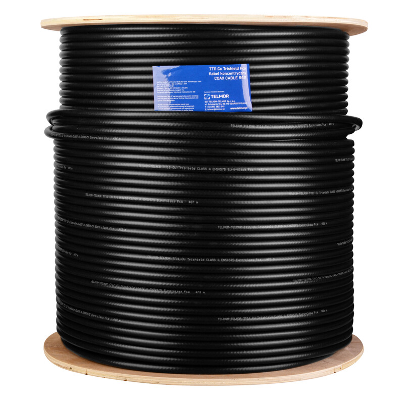 telmor Antennikaapeli maa a+ rg11 musta 10.0mm fca k500