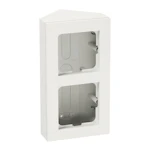 CORNER BOX 2G PW ELKO PLUS CORNERBOX DOUBLE WHITE