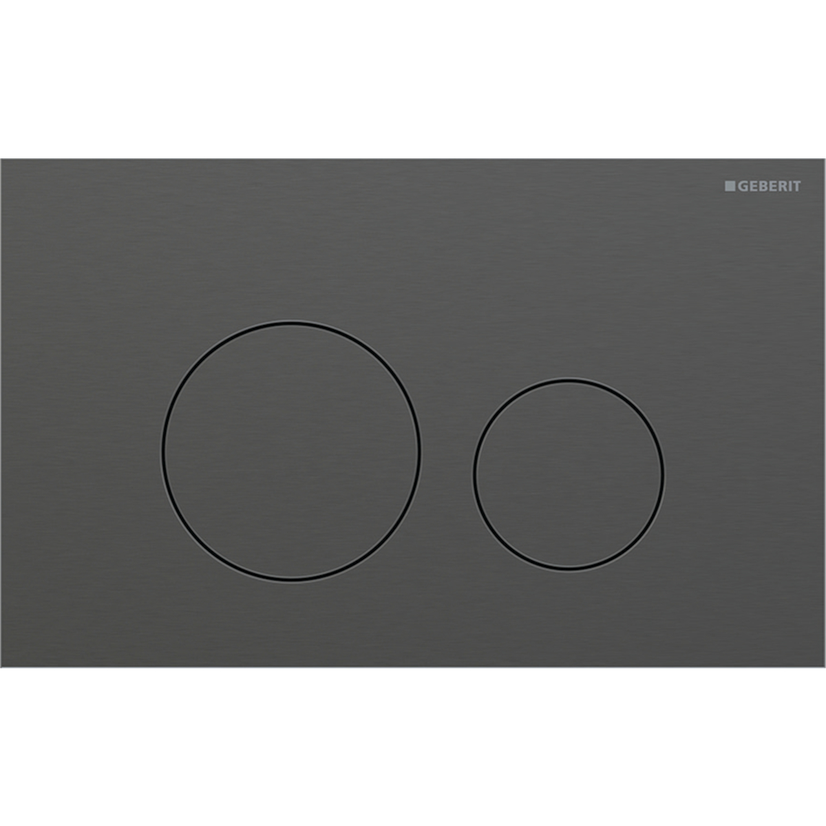 geberit Spolplatta sigma40 sigma40 round svart krom