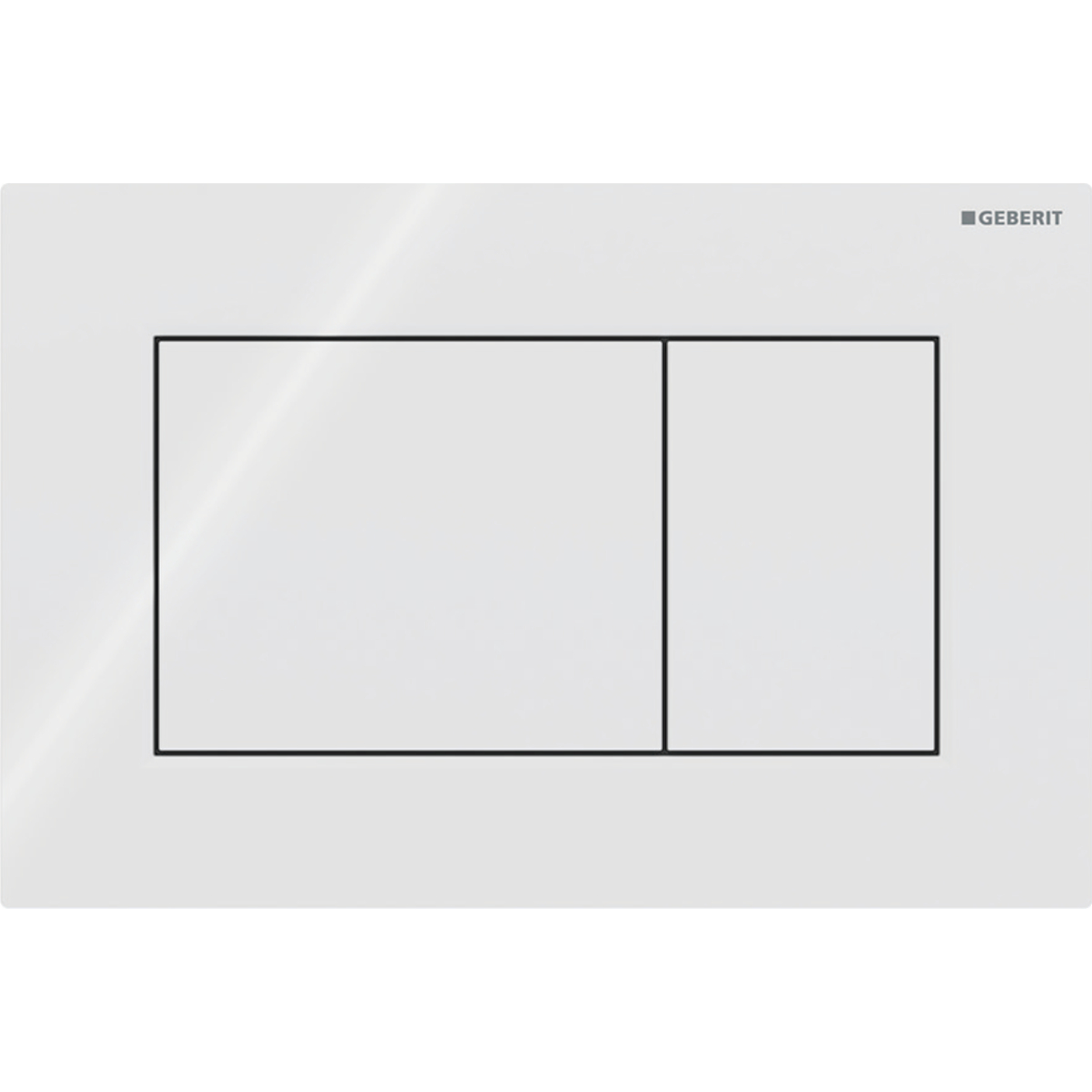 ACTUATOR PLATE GEBERIT SIGMA01 SQUARE WHITE