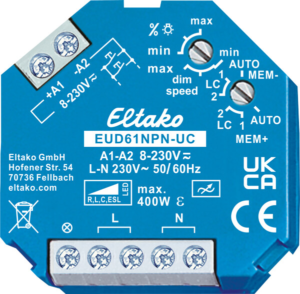 VALONSÄÄDIN ELTAKO KOJER, 400W LED, 8-230V
