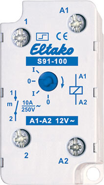 SYSÄYSRELE ELTAKO S91 1s 10A/12V AC RASIA
