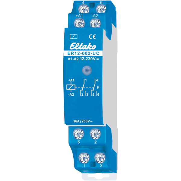 VÄLIRELE ELTAKO DIN 2s, 16A, 8-230VUC, 2000W