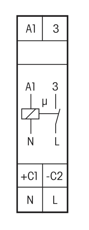 eltako Ajastin eltako din, 1s, 16a/250vac