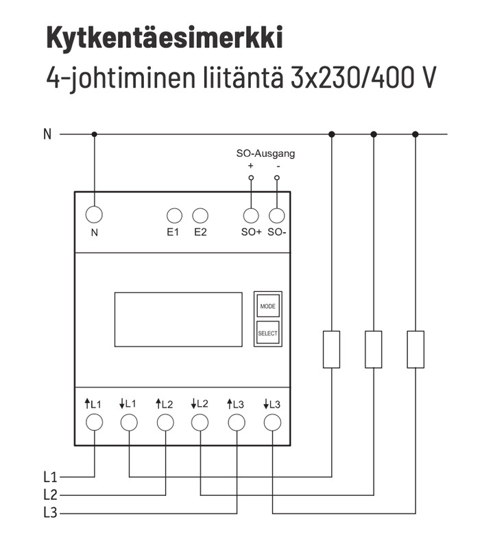 eltako Energiamittari 3x80a,din,3-vaihe,kwh,mid