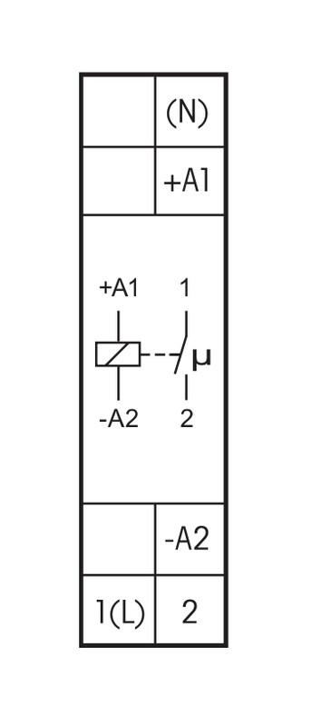 eltako Välirele eltako 1no, 16a/250v ac, 500a/2ms