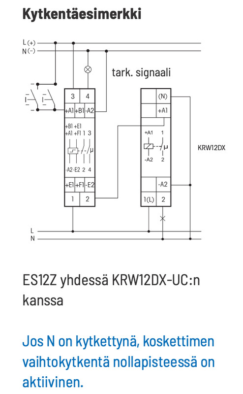 eltako Välirele eltako 1no, 16a/250v ac, 500a/2ms