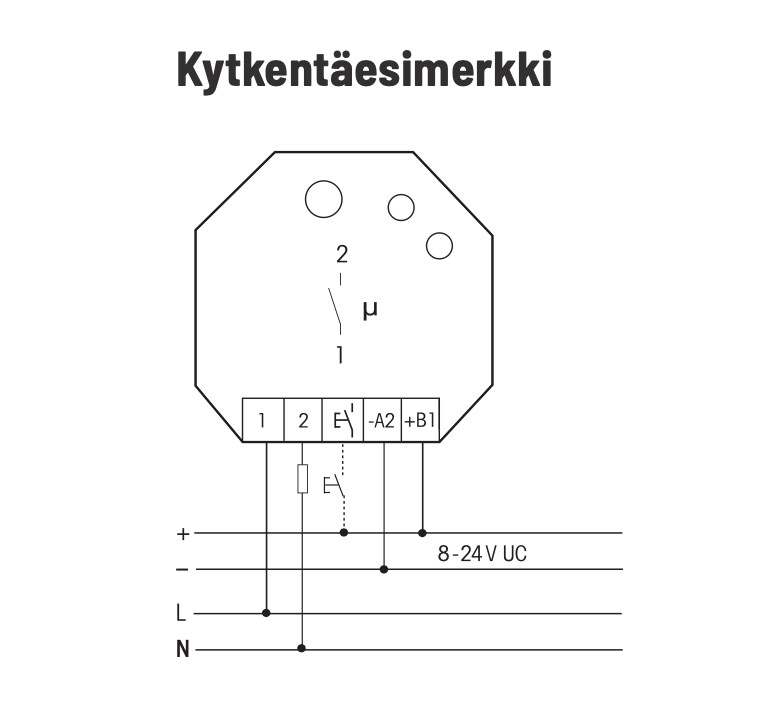eltako Tryckrelä trådlös fsr61/8-24v uc, 10a/250v